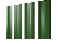 Штакетник М-образный (А) с прямым краем PE-полиэстер 0,45 мм RAL 6002 - зеленый лист