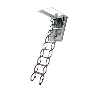 Лестница металлическая ножничная огнестойкая FAKRO LSF 70*120*280-300 см
