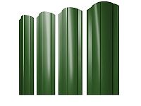 Штакетник Круглый с фигурным краем PE-полиэстер 0,45 мм RAL 6002 - зеленый лист