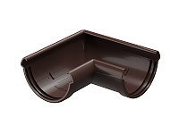 Угол желоба универсальный 90 гр. Docke Lux 140 мм шоколад