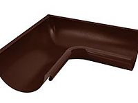 Угол желоба внутренний Aquasystem 125/90 мм RAL 8017 - коричневый шоколад