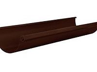 Желоб круглый L=3 м Aquasystem 125/90 мм RAL 8017 - коричневый шоколад