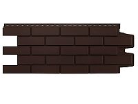 Фасадная панель 1105*417 (968*390) GL Кирпич клинкерный стандарт коричневая