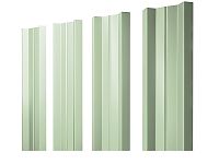 Штакетник М-образный (А) с прямым краем PE-полиэстер 0,45 мм RAL 6019 - зеленая пастель